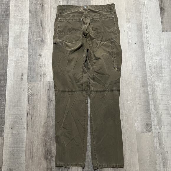 KUHL Revolvr Mens Pants Outdoor Hiking Green Canvas Camping Hike Trekking Climb - Picture 2 of 6